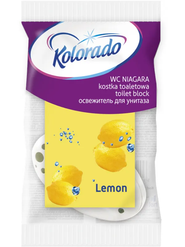 KOLORADO WC závěs Niagara, tuhý v košíčku, citrón_IGEFA-ROIN