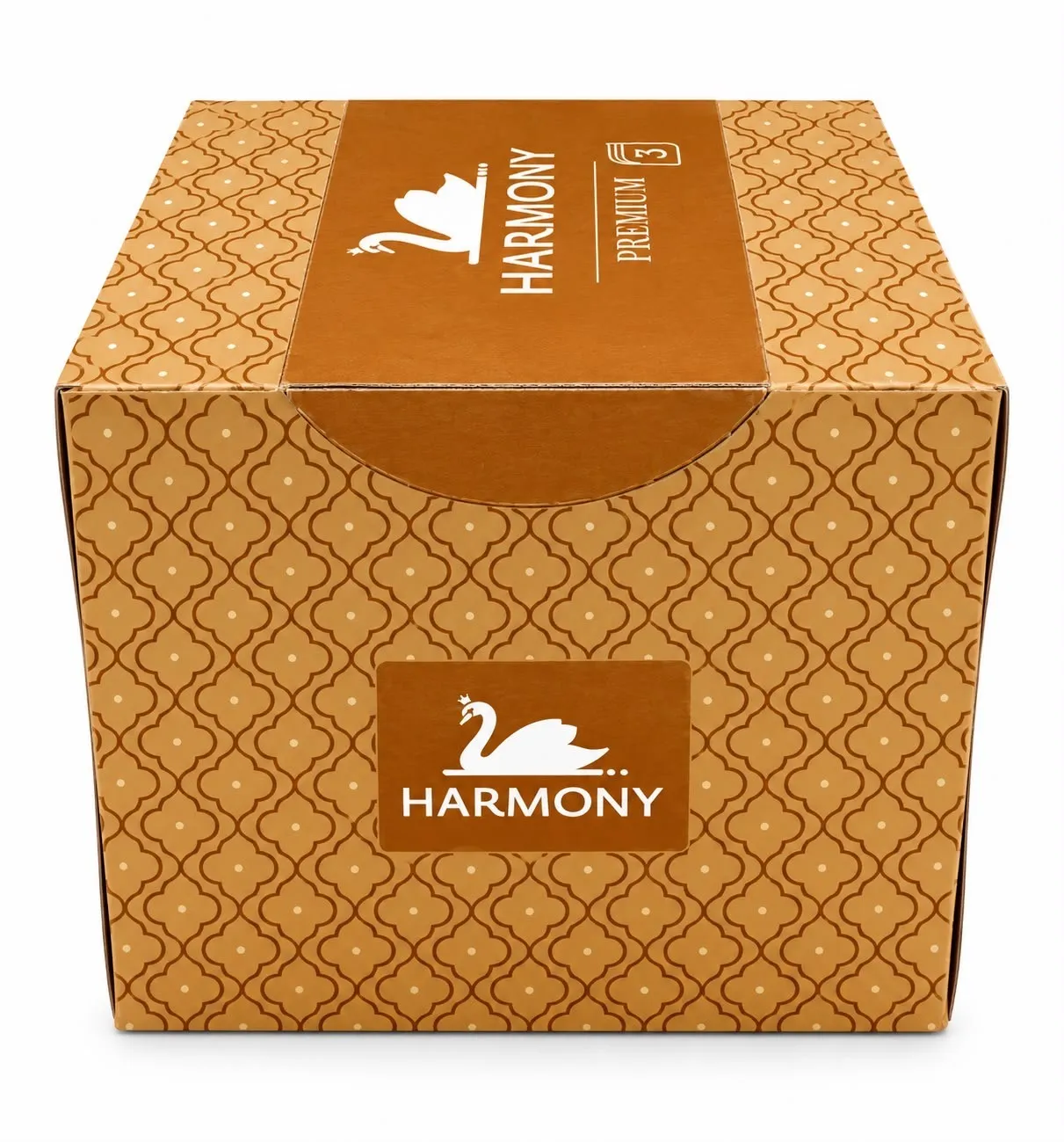 Harmony kosmetické kapesníky (cube box) celulóza, bílé, 3-vrst. (720 ks/krt)_IGEFA-ROIN