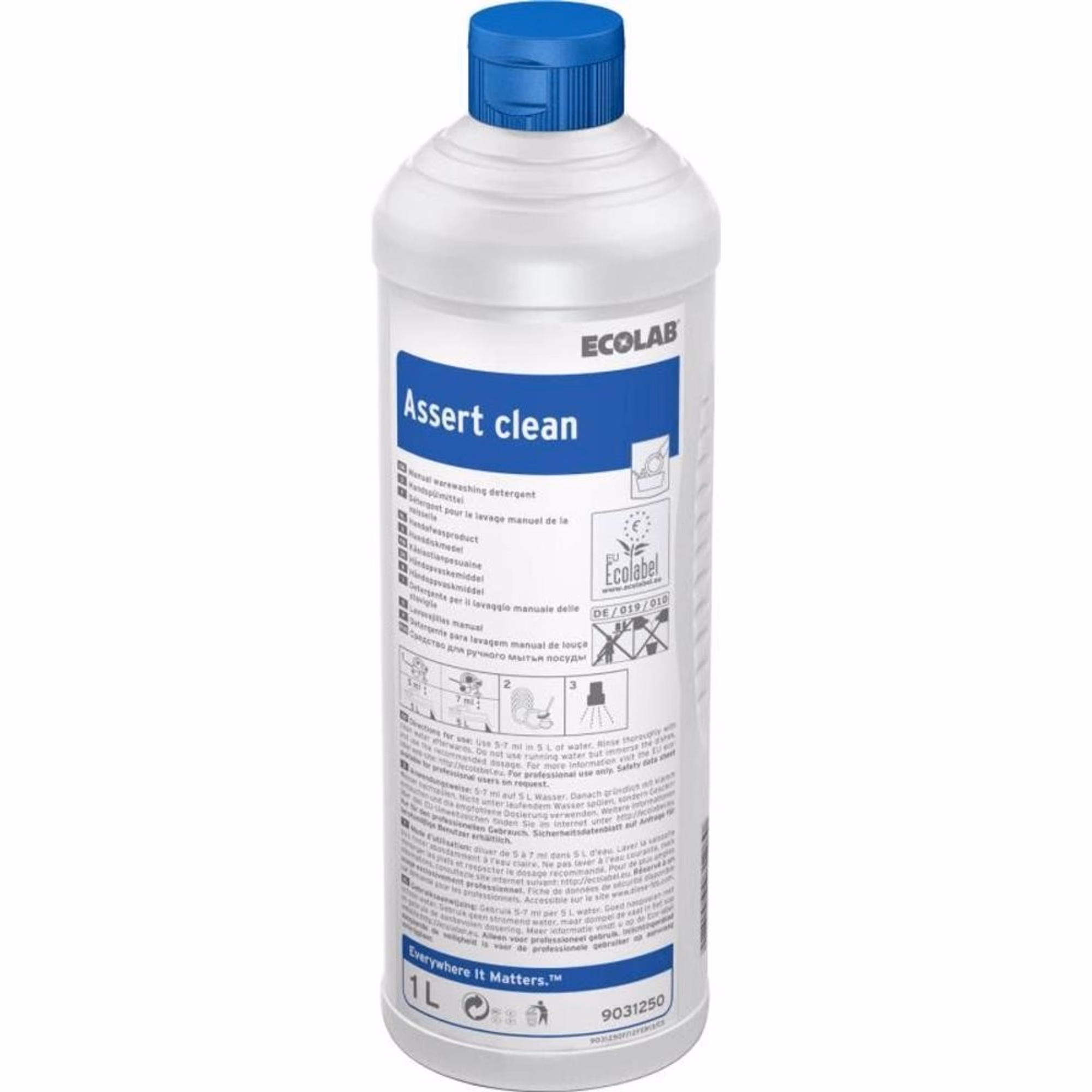 ECOLAB Assert Clean, mycí prostředek pro ruční mytí nádobí, ekologický (6 x 1 l/krt)_IGEFA-ROIN