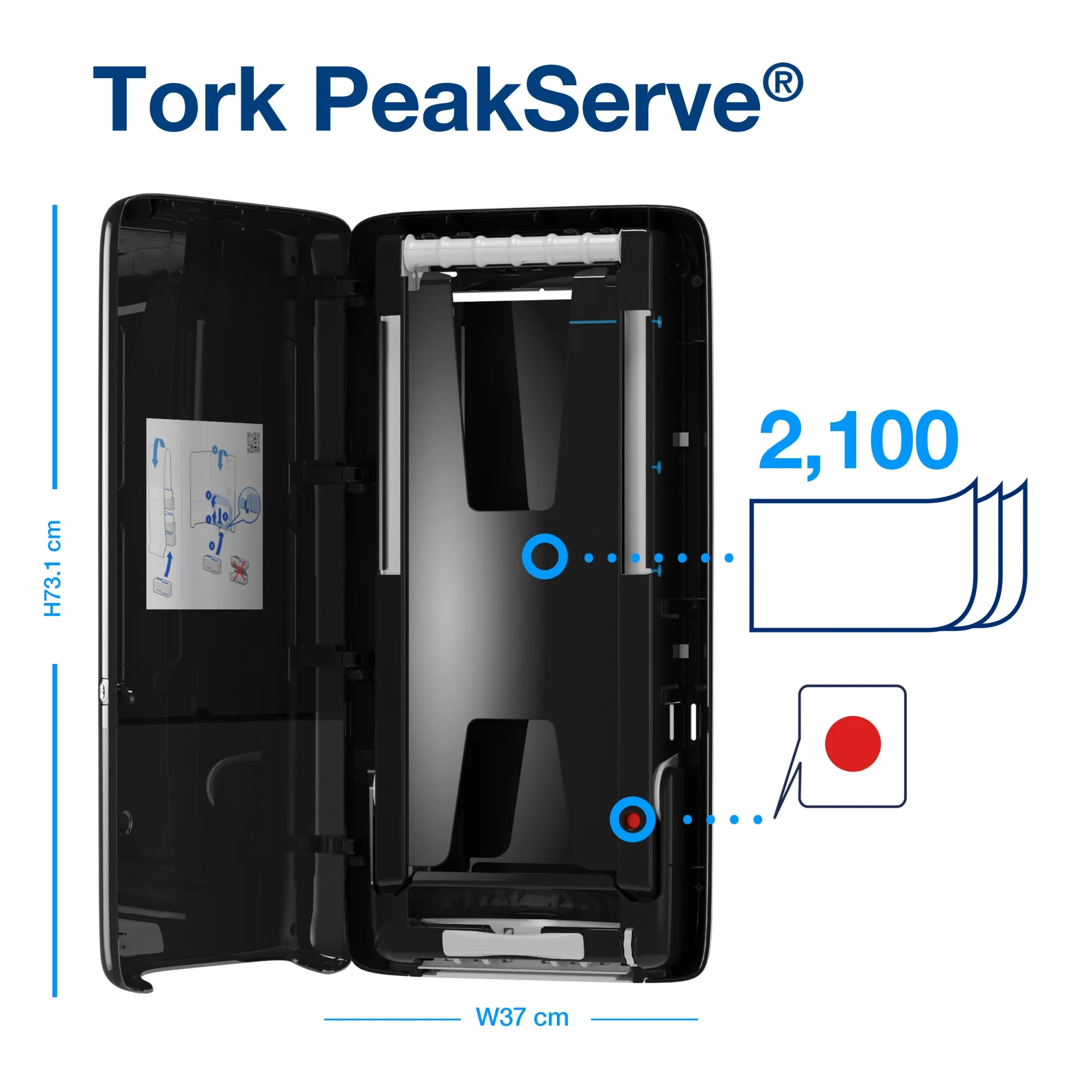 IGEFA ROIN 552508 Tork PeakServe® zásobník na navazující papírové ručníky 1