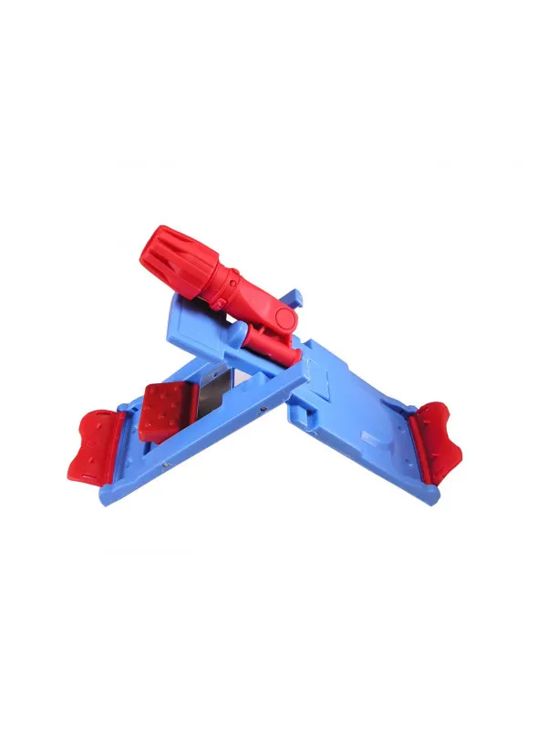 Držák mopu s magnetem, jazykový, plast, modrý/červený, 40 cm_IGEFA-ROIN