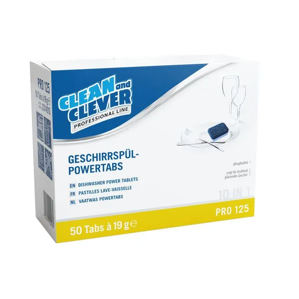 CLEAN and CLEVER PROFESSIONAL tablety do myčky 10v1 PRO125 (50 ks/bal)_IGEFA-ROIN