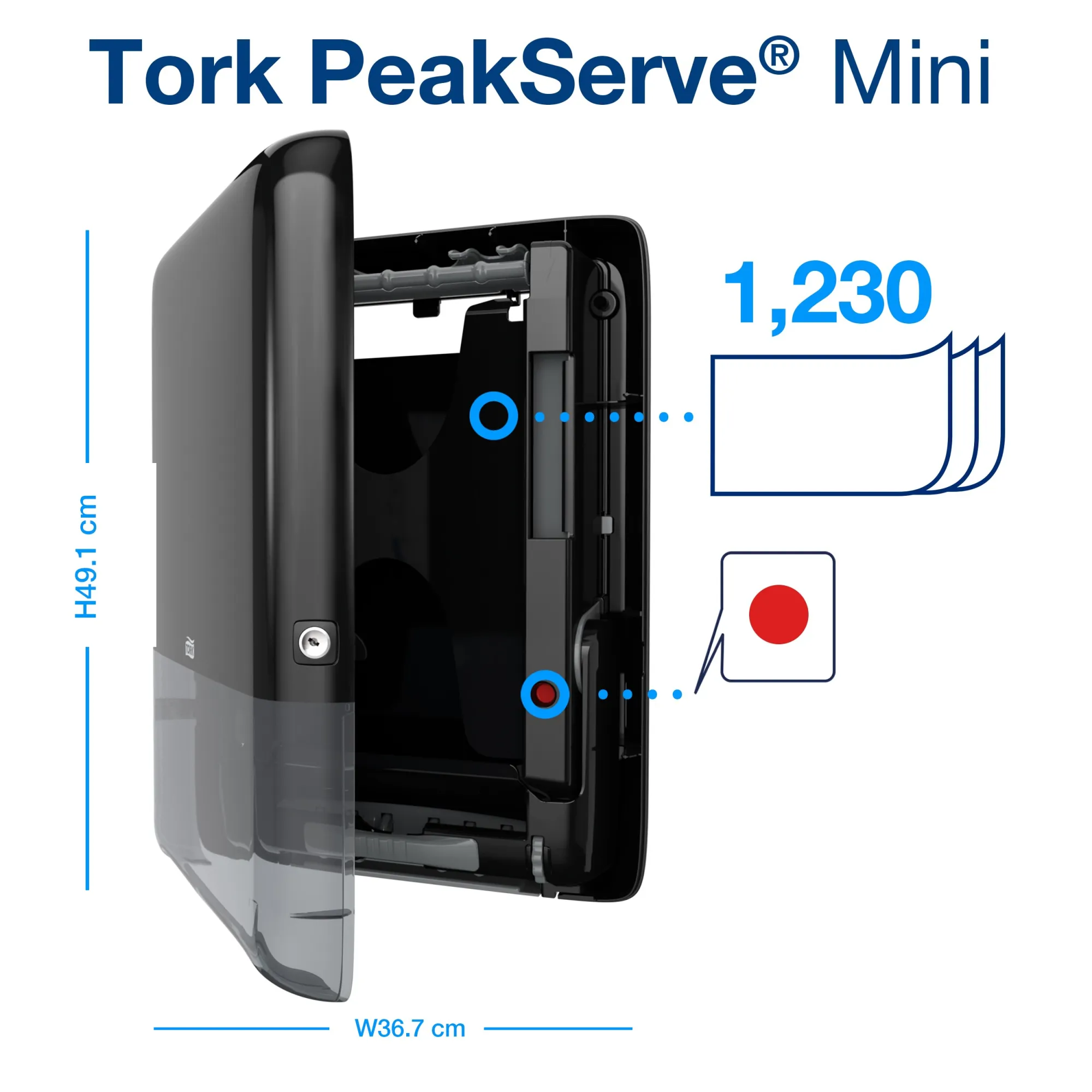IGEFA ROIN 552558 Tork PeakServe® Mini zásobník na navazující papírové ručníky 1