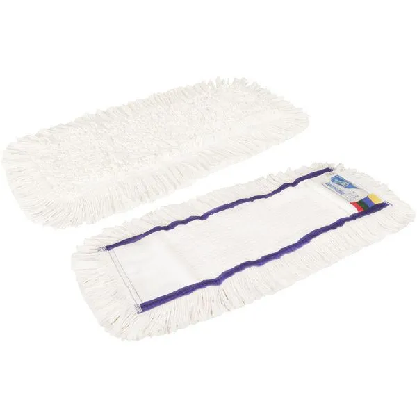 CLEAN and CLEVER PROFESSIONAL bavlněný kapsový mop PRO303, bílý, kličky/třásně, 50 cm_IGEFA-ROIN