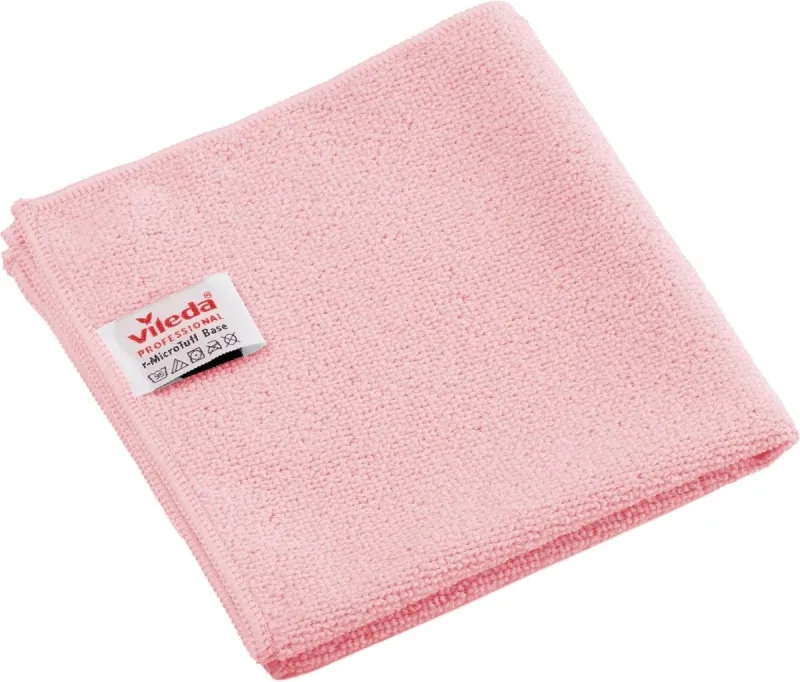 VILEDA MicroTuff Base utěrka, mikrofázová, červená, 36 x 36 cm_IGEFA-ROIN