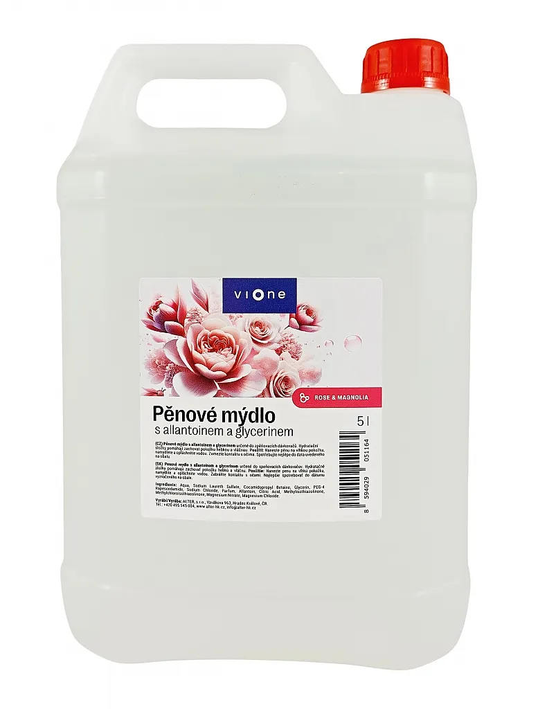 VIONE pěnové mýdlo, Rose & Magnolia, 5 l_IGEFA-ROIN