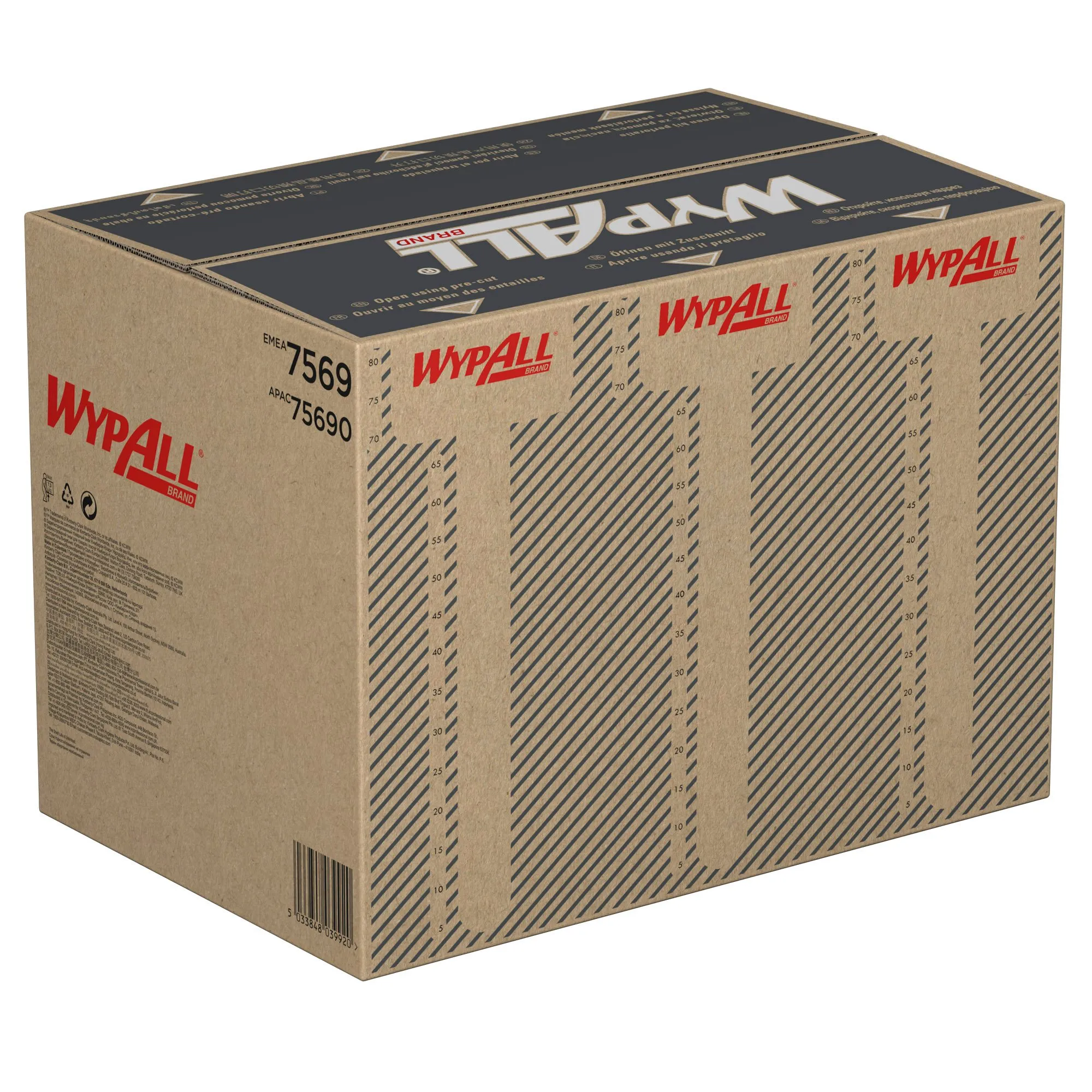 7569 WypAll® ForceMax utěrky, skládané, netkaná textilie, modré, 1-vrst., 35 x 35 cm (480 ks/krt)_IGEFA-ROIN