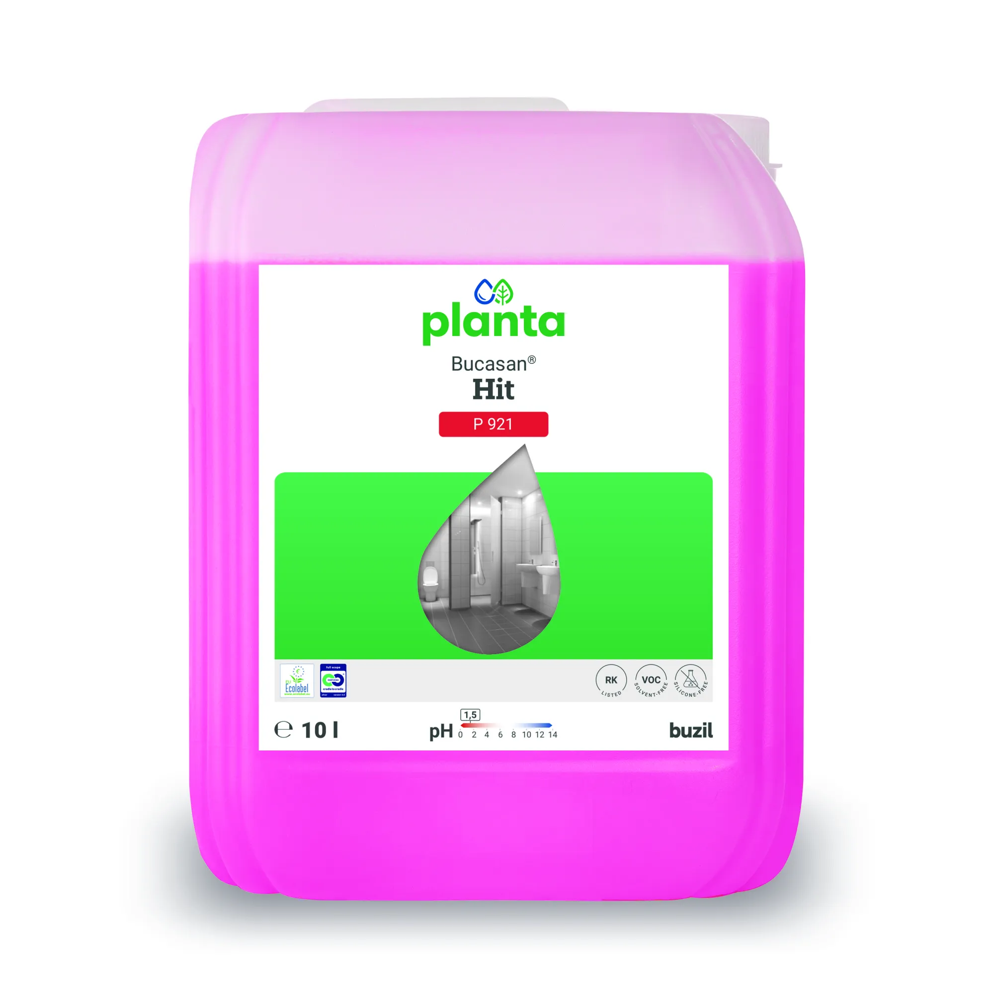 BUZIL Planta Bucasan Hit sanitární čistící prostředek P921, ekologický, 10 l_IGEFA-ROIN