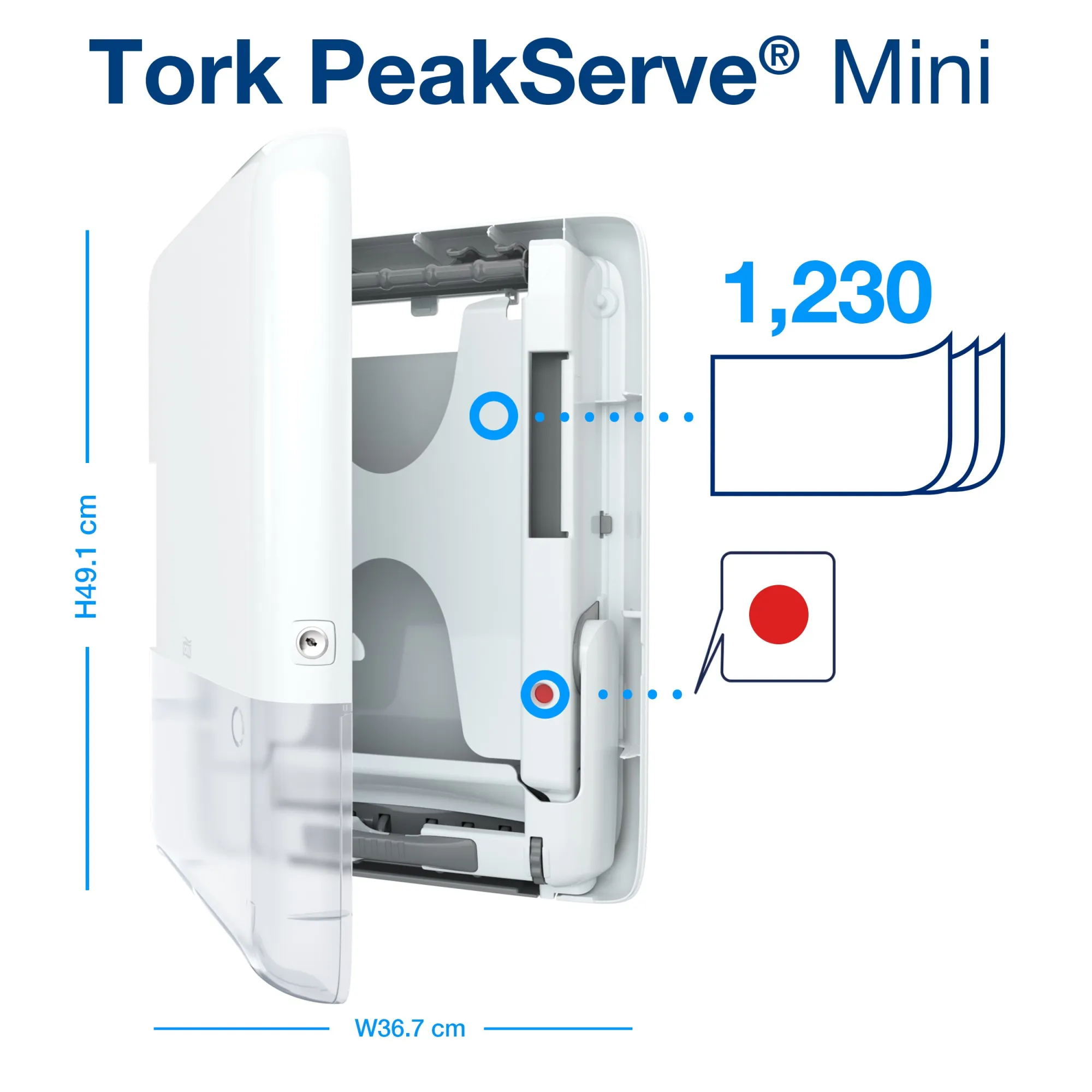 IGEFA ROIN 552550 Tork PeakServe® Mini zásobník na navazující papírové ručníky 3