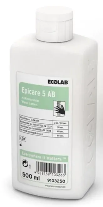ECOLAB Epicare 5 AB, mycí emulze s dezinfekčním účinkem (6 x 500 ml/krt)_IGEFA-ROIN