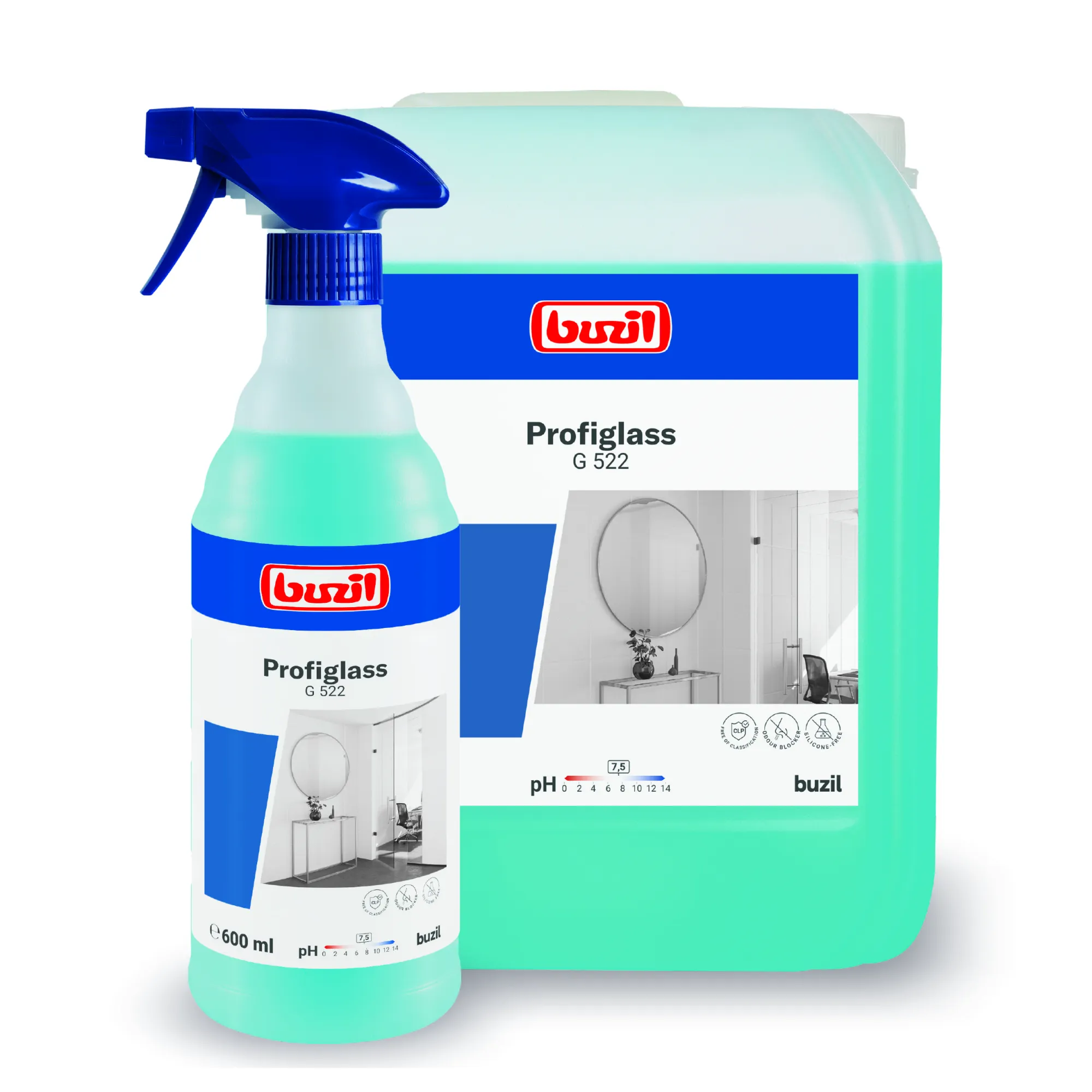 BUZIL Profiglass čistící prostředek na skleněné povrchy G522, 10 l_1.jpg
