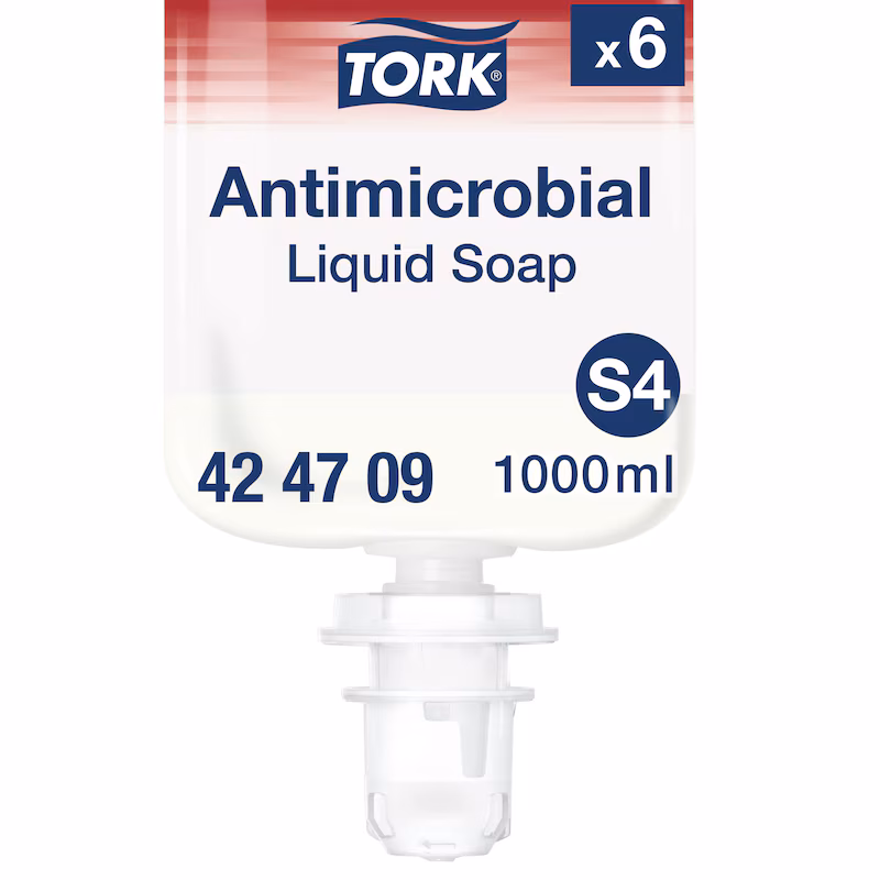 424709 Tork tekuté mýdlo, antimikrobiální, S4, 1 l_IGEFA-ROIN
