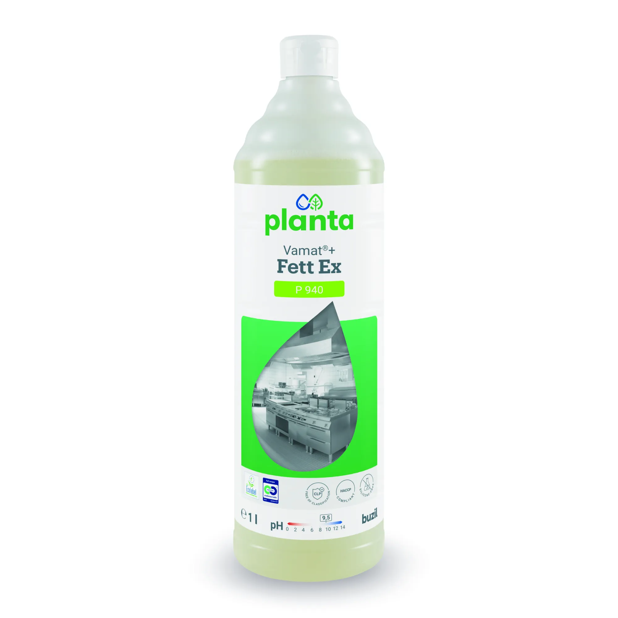 BUZIL Planta Vamat+ Fett Ex čistící prostředek na kuchyňské povrchy P940, ekologický, 1 l_IGEFA-ROIN