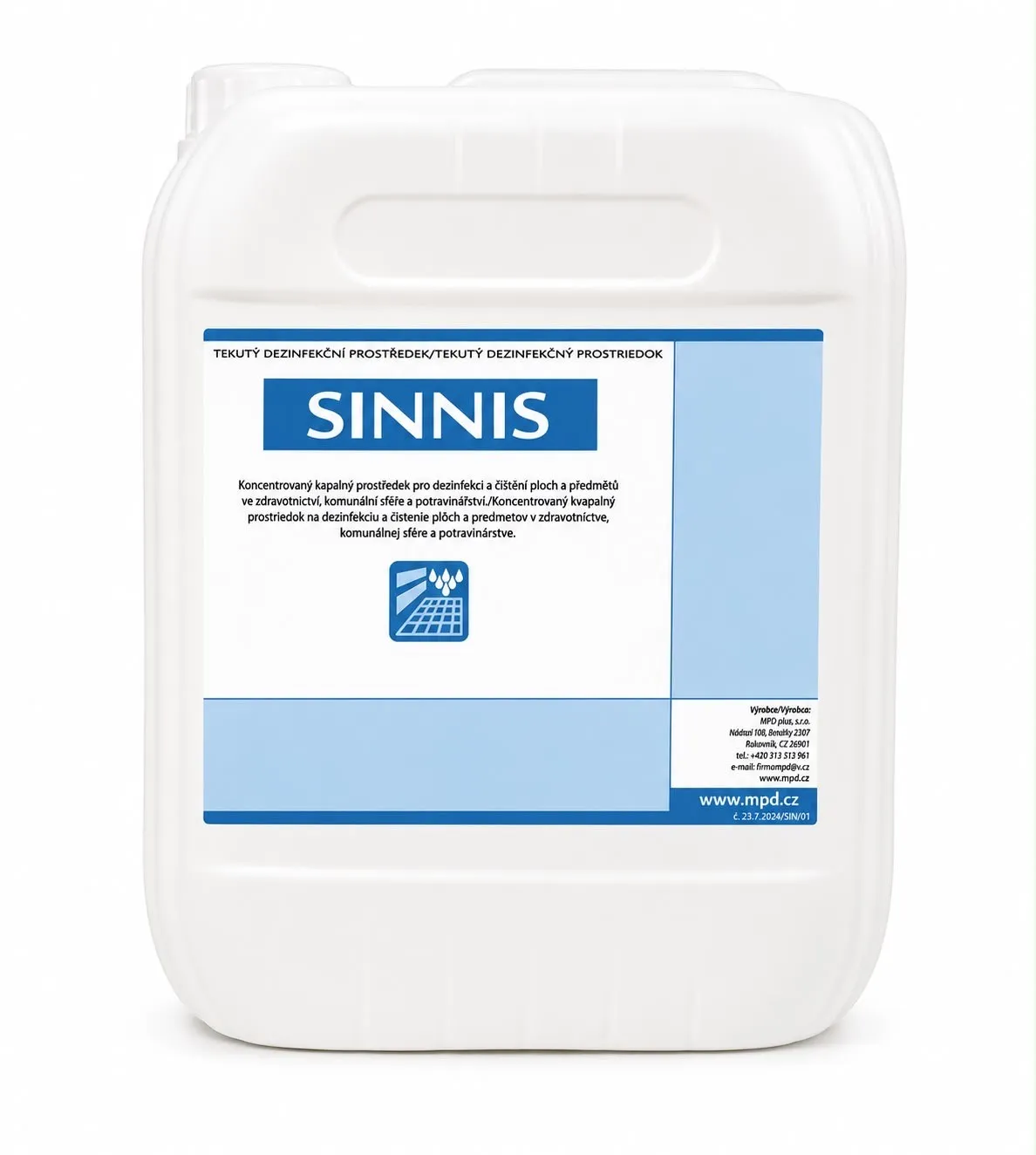 SINNIS dezinfekce na povrchy, 5 l_IGEFA-ROIN