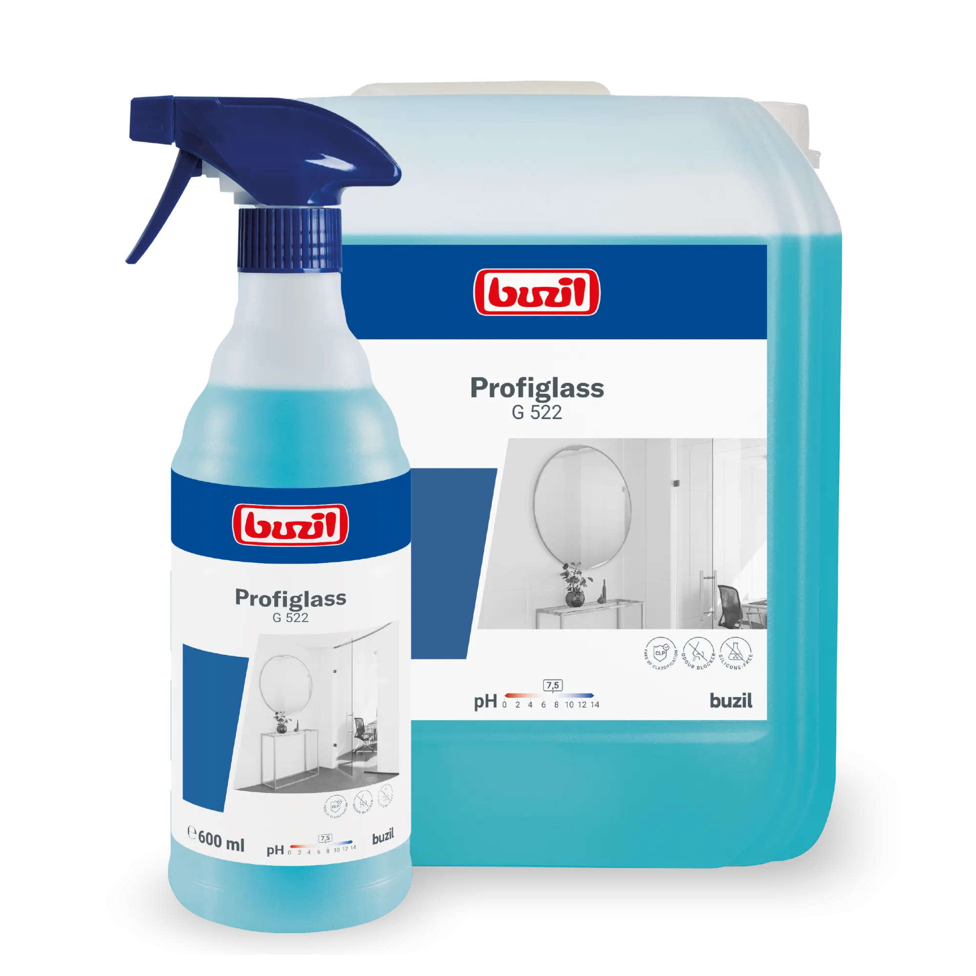 BUZIL Profiglass čistící prostředek na skleněné povrchy G522, 600 ml_1.png