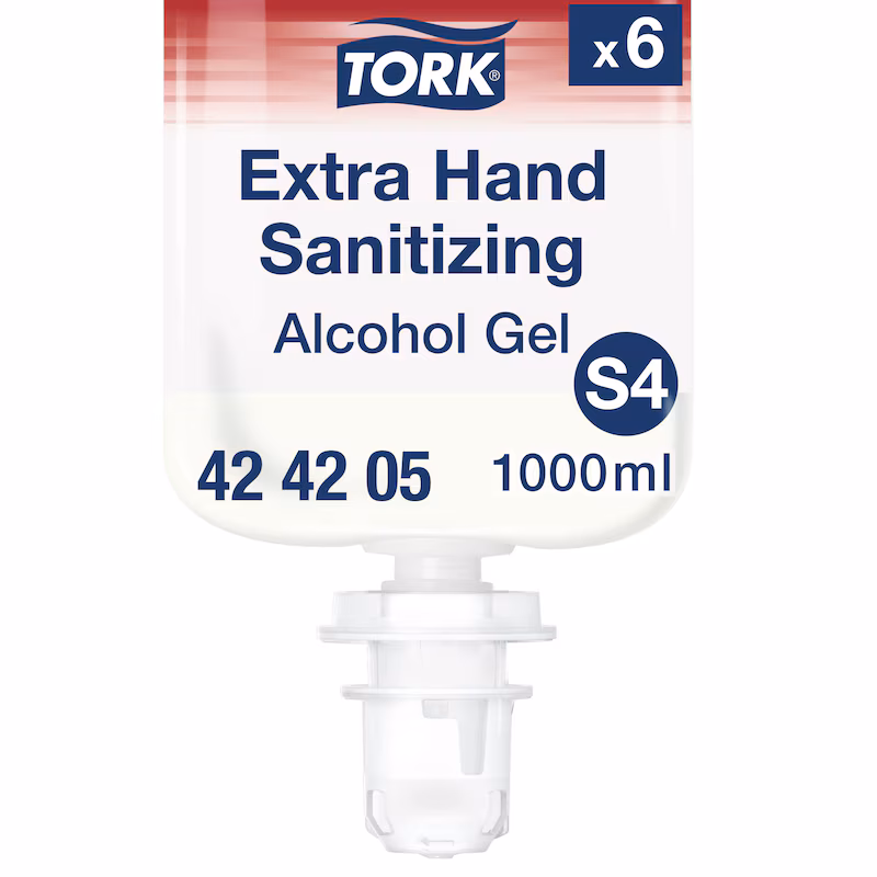 424205 Tork Extra gelová dezinfekce na ruce s alkoholem, S4, 1 l_IGEFA-ROIN